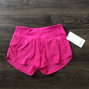 Lululemon Speed Up Mid Rise 4” Short Sonic Pink